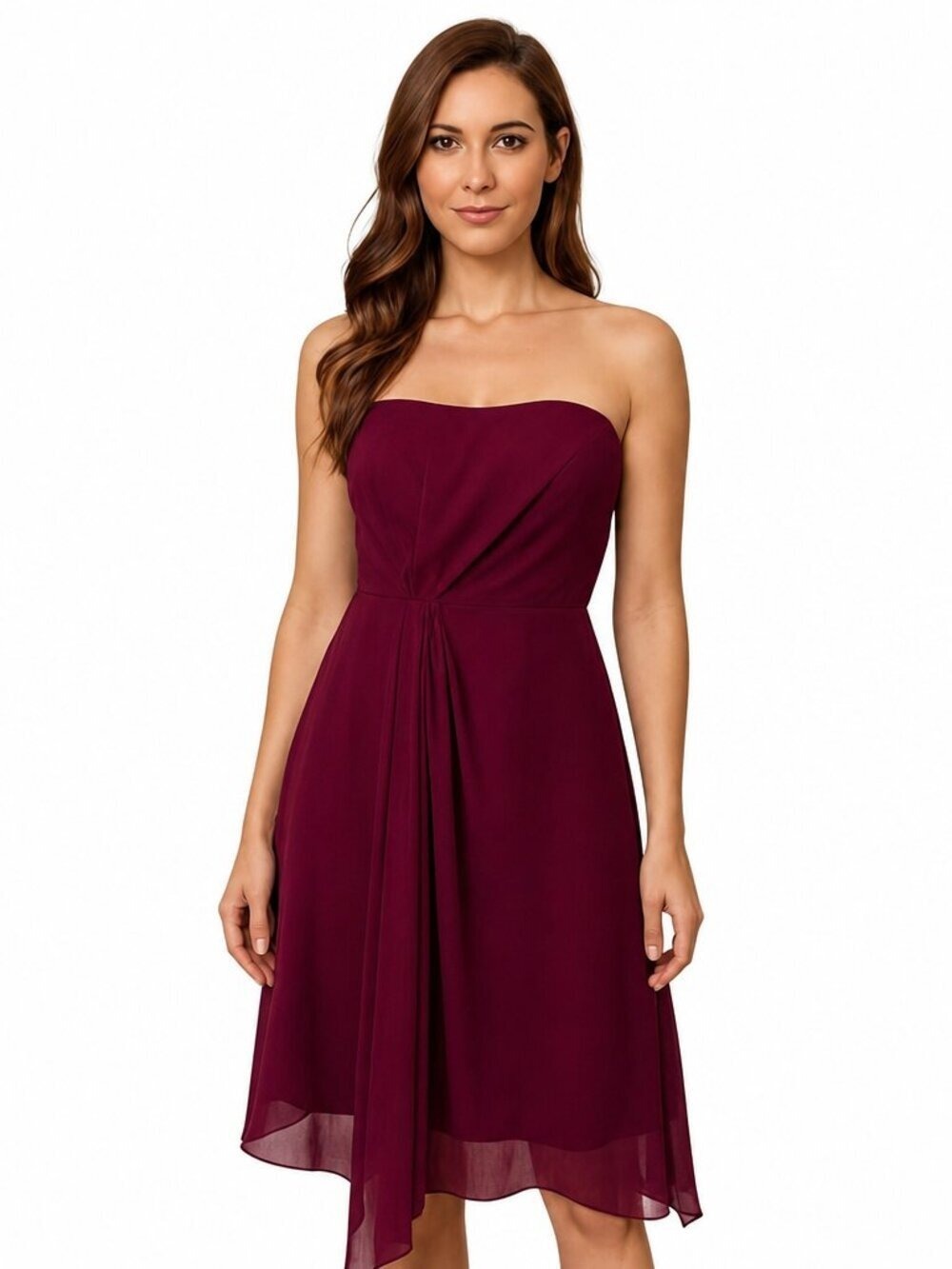 J. Crew Magenta Strapless Cocktail Dress